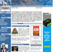 Tablet Screenshot of overseas-experience.com